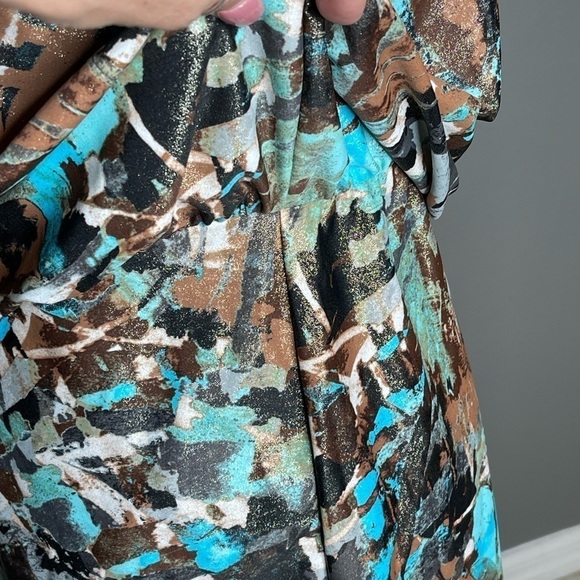 ST Tropez Swimwear Romper Geometric Metallic Adjustable Straps One Piece Suite 8 - Picture 13 of 14